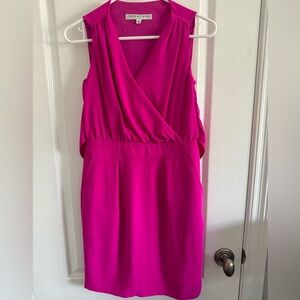 Trina Turk Fuchsia Pink Sleeveless Dress Size 2 Hot Color Alert!!!!!!